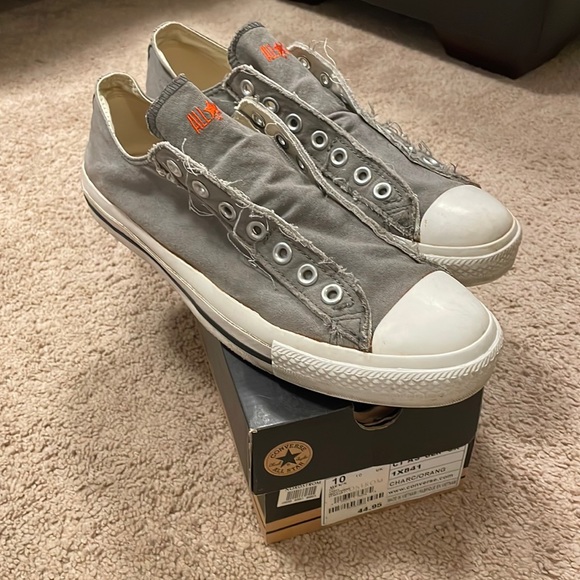 Converse CT gray slip on shoes size 10